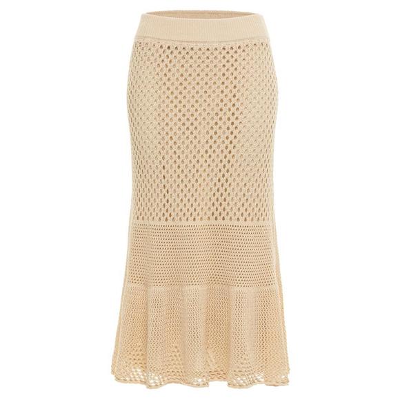 NEW ANNA CATE alex knit skirt in nude - Picture 1 of 1